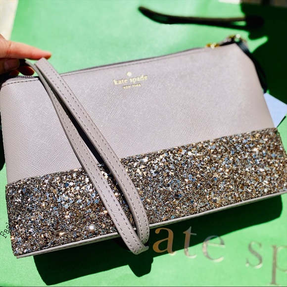 kate spade Handbags - Kate spade Ramey Greta court crossbody glitter